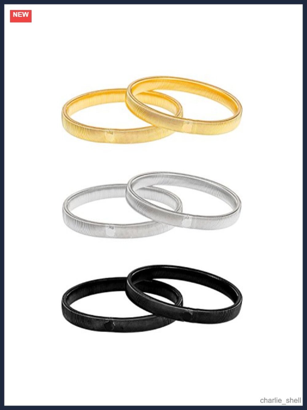 3 Pairs Sleeve Garters Holder Arm Bands Elasticated Metal Shirt Armbands